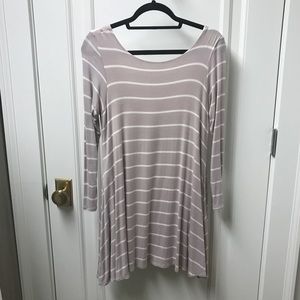 Long Sleeve Striped Dress